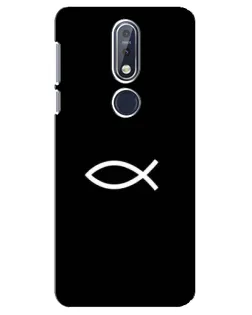Чохол для Nokia 7.1 (2018) з картинкою «Символ риби Jesus»