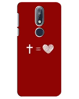 Чохол для Nokia 7.1 (2018) з картинкою «Рівняння любові»