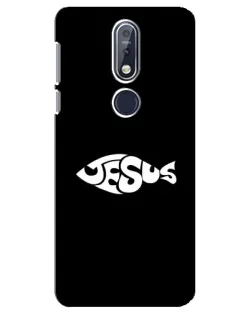 Чохол для Nokia 7.1 (2018) з картинкою «Риба  Jesus»