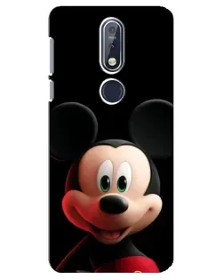 Чехол для Nokia 7.1 (2018) с картинкой «Улыбающийся Микки Маус»