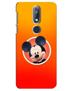 Чехол для Nokia 7.1 (2018) с картинкой «Mickey в круге»
