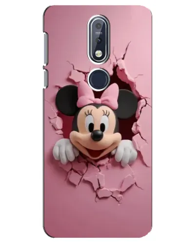 Чехол для Nokia 7.1 (2018) с картинкой «Минни сквозь стену»
