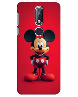 Чехол для Nokia 7.1 (2018) с картинкой «Mickey в полный рост»