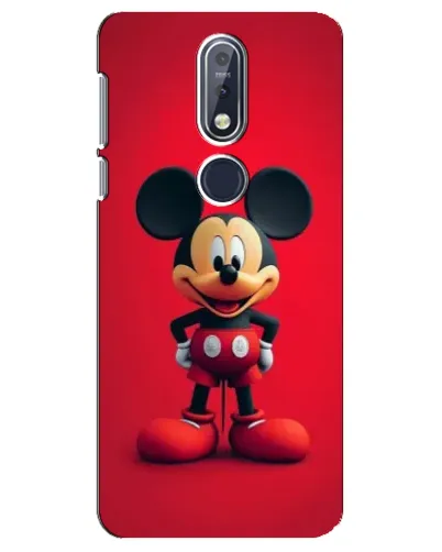 Чехол для Nokia 7.1 (2018) с картинкой «Mickey в полный рост»