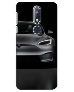 Чехол для Nokia 7.1 (2018) с картинкой «Tesla Model S Look» Чехол для Nokia 7.1 (2018) с картинкой «Tesla Model S Look»