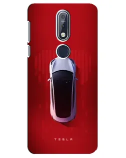 Чехол для Nokia 7.1 (2018) с картинкой «Tesla Top View»