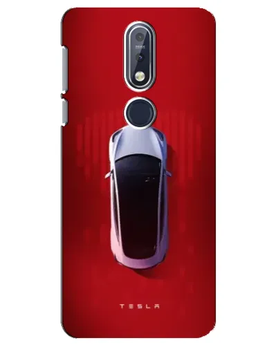Чехол для Nokia 7.1 (2018) с картинкой «Tesla Top View» Чехол для Nokia 7.1 (2018) с картинкой «Tesla Top View»