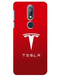 Чехол для Nokia 7.1 (2018) с картинкой «Tesla Red Classic»