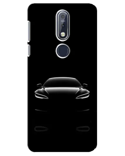 Чехол для Nokia 7.1 (2018) с картинкой «Силуэт Tesla Night» Чехол для Nokia 7.1 (2018) с картинкой «Силуэт Tesla Night»