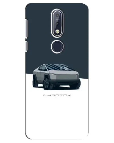 Чехол для Nokia 7.1 (2018) с картинкой «Серебристый Cybertruck Tesla» Чехол для Nokia 7.1 (2018) с картинкой «Серебристый Cybertruck Tesla»