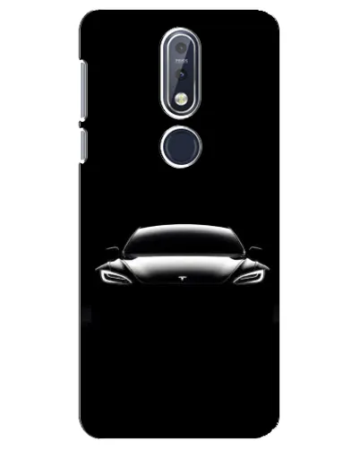 Чехол для Nokia 7.1 (2018) с картинкой «Фары Tesla Night» Чехол для Nokia 7.1 (2018) с картинкой «Фары Tesla Night»