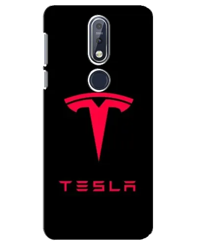 Чехол для Nokia 7.1 (2018) с картинкой «Tesla Red Logo» Чехол для Nokia 7.1 (2018) с картинкой «Tesla Red Logo»