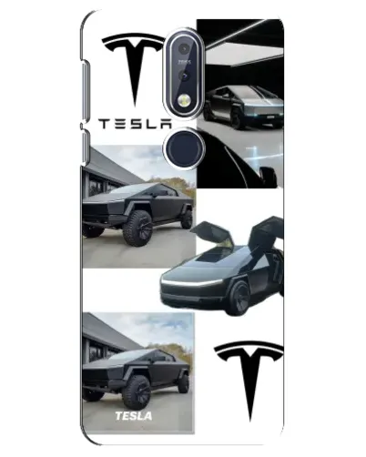 Чехол для Nokia 7.1 (2018) с картинкой «Коллаж Cybertruck Tesla» Чехол для Nokia 7.1 (2018) с картинкой «Коллаж Cybertruck Tesla»