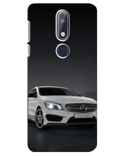 Чехол для Nokia 7.1 (2018) с картинкой «Mercedes AMG GT Silver»