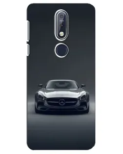 Чехол для Nokia 7.1 (2018) с картинкой «Mercedes на черном»