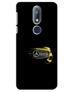 Чехол для Nokia 7.1 (2018) с картинкой «Mercedes — ретро стиль»