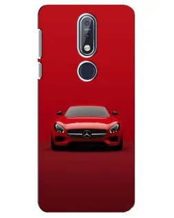 Чехол для Nokia 7.1 (2018) с картинкой «Красный Mercedes AMG»