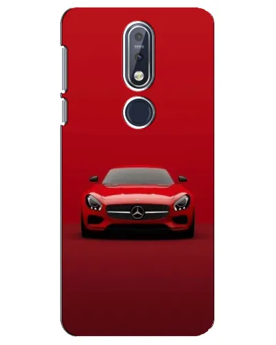 Чехол для Nokia 7.1 (2018) с картинкой «Красный Mercedes AMG»
