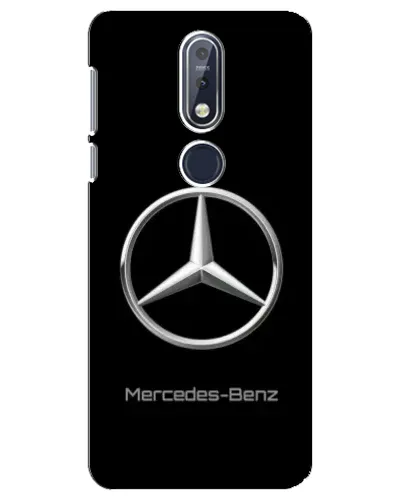 Чехол для Nokia 7.1 (2018) с картинкой «Mercedes Silver Logo»