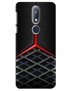 Чехол для Nokia 7.1 (2018) с картинкой «Mercedes Carbon Grid»