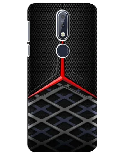 Чехол для Nokia 7.1 (2018) с картинкой «Mercedes Carbon Grid»