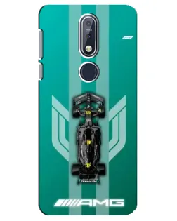 Чехол для Nokia 7.1 (2018) с картинкой «Mercedes AMG Petronas»
