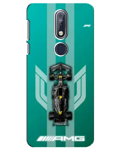 Чехол для Nokia 7.1 (2018) с картинкой «Mercedes AMG Petronas»