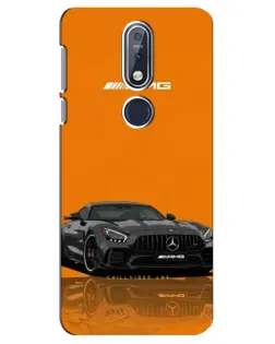 Чехол для Nokia 7.1 (2018) с картинкой «Оранжевый Mercedes AMG»