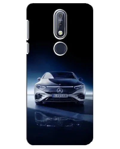 Чехол для Nokia 7.1 (2018) с картинкой «Ночной Mercedes EQ»