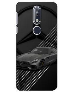 Чехол для Nokia 7.1 (2018) с картинкой «Mercedes AMG — графика»