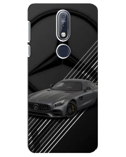 Чехол для Nokia 7.1 (2018) с картинкой «Mercedes AMG — графика»