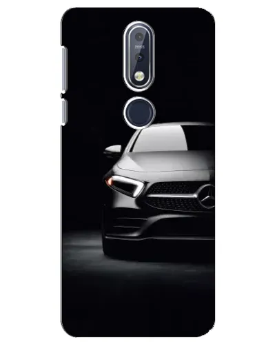 Чехол для Nokia 7.1 (2018) с картинкой «Свет фар Mercedes»