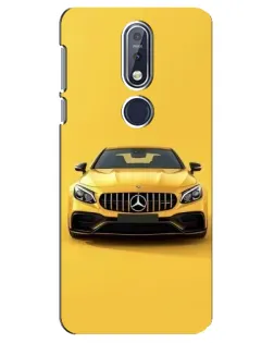 Чехол для Nokia 7.1 (2018) с картинкой «Желтый Mercedes GT»