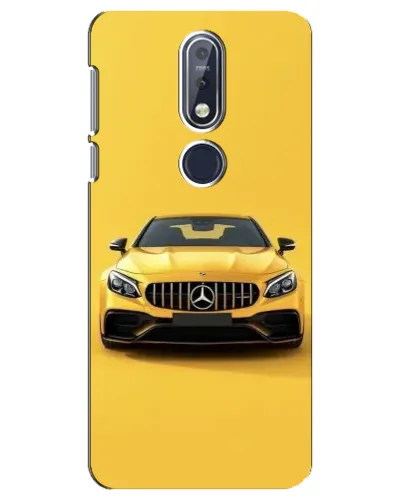Чехол для Nokia 7.1 (2018) с картинкой «Желтый Mercedes GT»