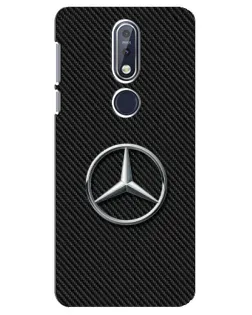 Чехол для Nokia 7.1 (2018) с картинкой «Карбоновый Mercedes стиль» Чехол для Nokia 7.1 (2018) с картинкой «Карбоновый Mercedes стиль»