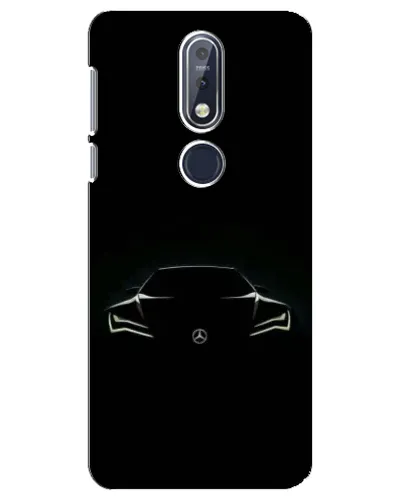Чехол для Nokia 7.1 (2018) с картинкой «Mercedes — силуэт авто» Чехол для Nokia 7.1 (2018) с картинкой «Mercedes — силуэт авто»