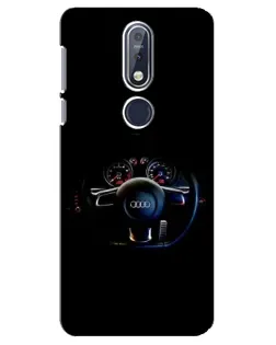 Чехол для Nokia 7.1 (2018) с картинкой «Салон Audi — руль» Чехол для Nokia 7.1 (2018) с картинкой «Салон Audi — руль»