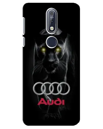 Чехол для Nokia 7.1 (2018) с картинкой «Пантера и Audi»