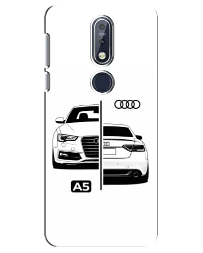Чехол для Nokia 7.1 (2018) с картинкой «Audi — контрастный дизайн»