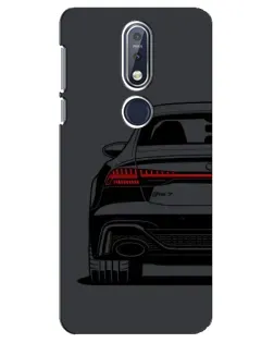 Чехол для Nokia 7.1 (2018) с картинкой «Задняя часть Audi — арт»