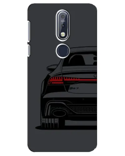 Чехол для Nokia 7.1 (2018) с картинкой «Задняя часть Audi — арт»