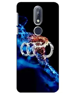 Чехол для Nokia 7.1 (2018) с картинкой «Энергия лого Audi»
