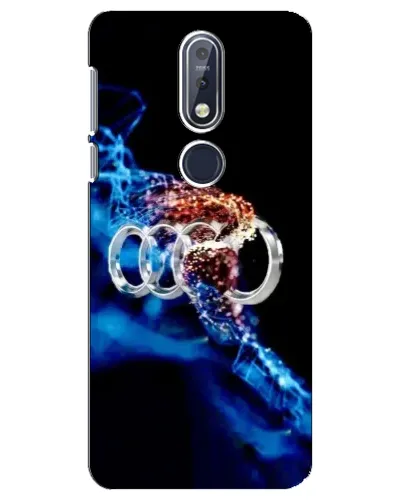 Чехол для Nokia 7.1 (2018) с картинкой «Энергия лого Audi»