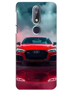 Чехол для Nokia 7.1 (2018) с картинкой «Audi RS — красный стиль»