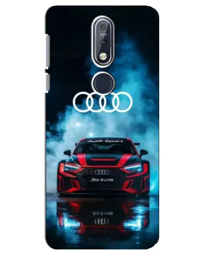 Чехол для Nokia 7.1 (2018) с картинкой «Audi Sport — неон»