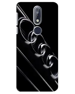 Чехол для Nokia 7.1 (2018) с картинкой «Audi — абстрактные кольца»
