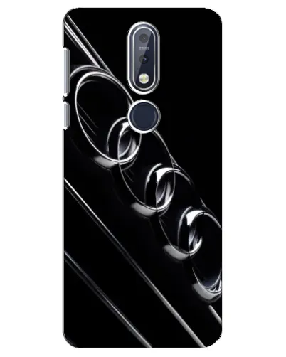 Чехол для Nokia 7.1 (2018) с картинкой «Audi — абстрактные кольца»