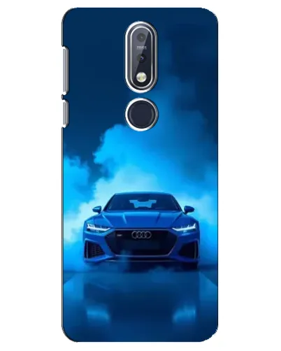 Чехол для Nokia 7.1 (2018) с картинкой «Audi — голубая энергия»