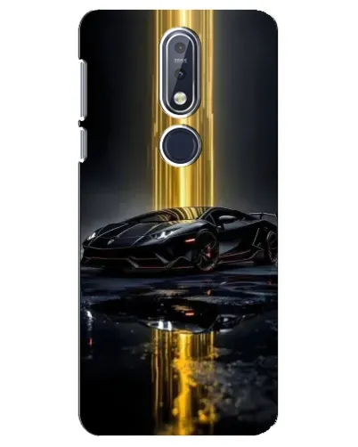 Чехол для Nokia 7.1 (2018) с картинкой «Ночной Lamborghini драйв» Чехол для Nokia 7.1 (2018) с картинкой «Ночной Lamborghini драйв»