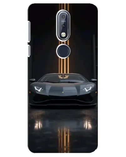 Чехол для Nokia 7.1 (2018) с картинкой «Lamborghini золотые линии» Чехол для Nokia 7.1 (2018) с картинкой «Lamborghini золотые линии»